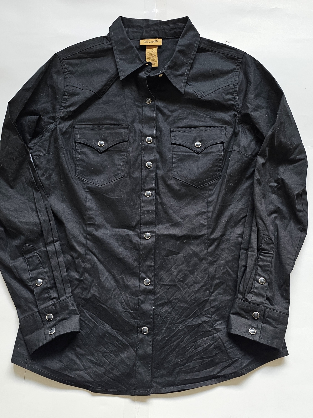 Wrangler Black Western Snap Shirt